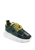 Versace Chain Reaction Plaid Dad Sneakers