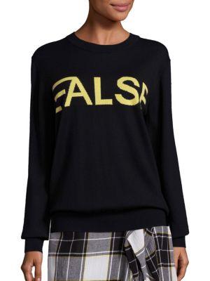 Public School False Graphic Knit Sweater