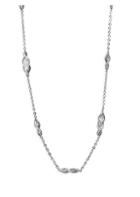 Adriana Orsini Crystal & Rhodium-plated Long Station Necklace