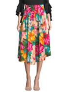 Milly Jackie Floral Midi Skirt