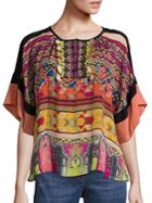 Etro Embroidered Silk Ribbon Top