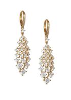 Adriana Orsini Leia Crystal & 18k Goldplated Drop Earrings