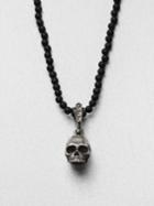 King Baby Studio Hamlet Skull Beaded Necklace