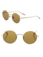 Oliver Peoples The Row For Oliver Peoples After Midnight 49mm Round Sunglasses