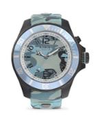 Kyboe Stainless Steel Camouflage Silicone Strap Watch
