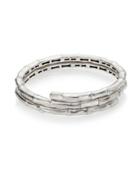 John Hardy Bamboo Small Sterling Silver Double Coil Bracelet