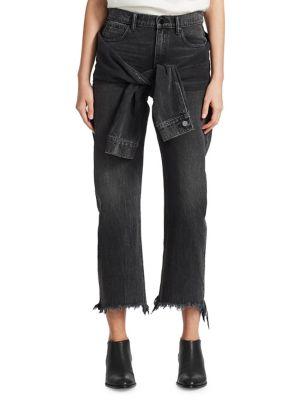 T By Alexander Wang Stack Tie Crop Jeans