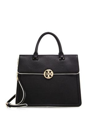 Tory Burch Duet Chain Convertible Leather Satchel