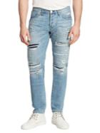 3x1 Slim Fit Selvedge Distressed Jeans