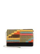 Christian Louboutin Paloma Convertible Africube Embroidered Leather Clutch