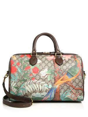 Gucci Gucci Tian Gg Supreme Top-handle Boston Bag