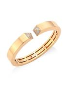 Roberto Coin Diamond & 18k Rose Gold Bangle