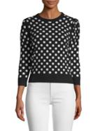 Michael Kors Collection Coin Dot Cashmere Sweater