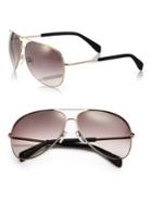 Marc By Marc Jacobs Gradient 63mm Aviator Sunglasses