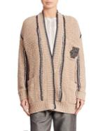 Brunello Cucinelli Wool Striped Cardigan