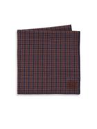 Hook + Albert Checked Cotton Pocket Square