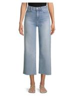 7 For All Mankind Alexa Raw Hem Cropped Jeans