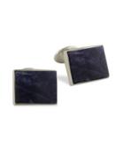 David Donahue Sterling Silver And Sodalite Cuff Links