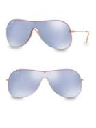 Ray-ban Lilac Mirrored Shield Sunglasses