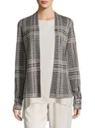 Eileen Fisher Printed Shaped Cardigan