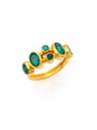 Gurhan Amulet Hue Emerald & 24k Yellow Gold Ring