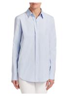 Theory Essential Stretch Cotton Button-down Shirt