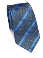 Giorgio Armani Light Blue Wide Stripe Tie