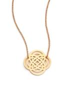 Ginette Ny 18k Rose Gold Baby Purity Pendant Necklace