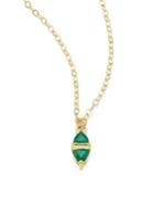 Ila Nessa Emerald & 14k Yellow Gold Pendant Necklace