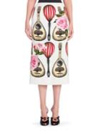 Dolce & Gabbana Mandolin Printed Skirt