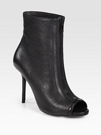 Burberry Gloucester Zipper-front Ankle Boots