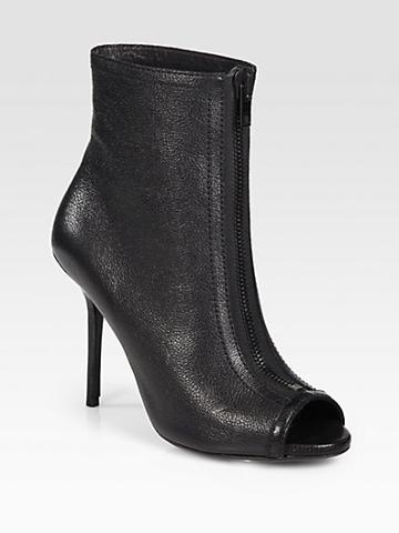 Burberry Gloucester Zipper-front Ankle Boots