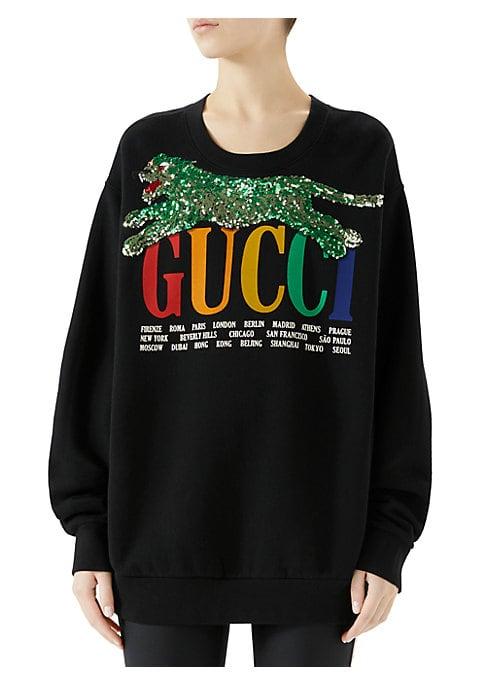 Gucci Gucci Cities Print Tiger Sweatshirt