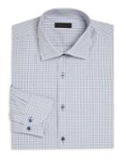 Saks Fifth Avenue Collection Window Pane Checked Shirt