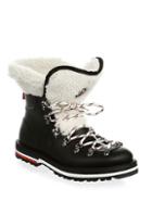 Moncler Shearling-lined Rubber Ankle Boots