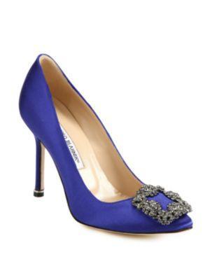 Manolo Blahnik Hangisi 105 Satin Pumps