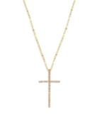 Lana Jewelry Flawless Large Cross Diamond & 14k Yellow Gold Pendant Necklace