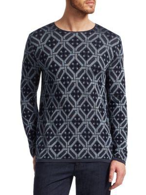 Giorgio Armani Tile Crewneck Sweater
