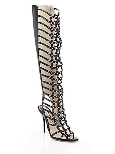 Sophia Webster Fantasia Leather Gladiator Sandal Boots