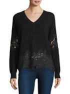 The Kooples V-neck Sweater With Lace