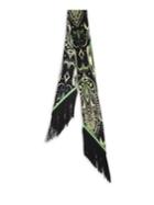 Rockins Prickly Paisley Classic Fringed Silk Scarf