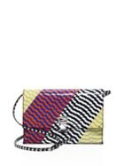 Proenza Schouler Small Colorblock Snakeskin Lunch Bag