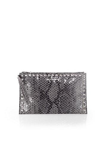 Michael Michael Kors Embossed Selma Studded Large Clutch