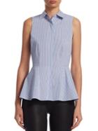 Saks Fifth Avenue Collection Pinstripe Blouse