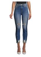 Hudson Jeans Holly Cropped Skinny Distressed Jeans