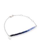 Meira T Sapphire & 14k White Gold Ombre Beaded Bracelet