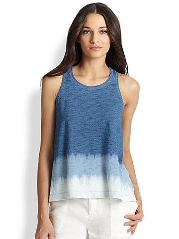 Splendid Tie-dye Cotton Slub Jersey Trapeze Tank