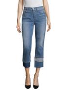 7 For All Mankind Edie Patchwork Crop Jeans