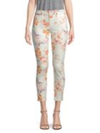 7 For All Mankind Skinny Floral Ankle Jeans