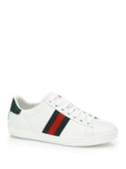 Gucci New Ace Leather Lace-up Sneakers